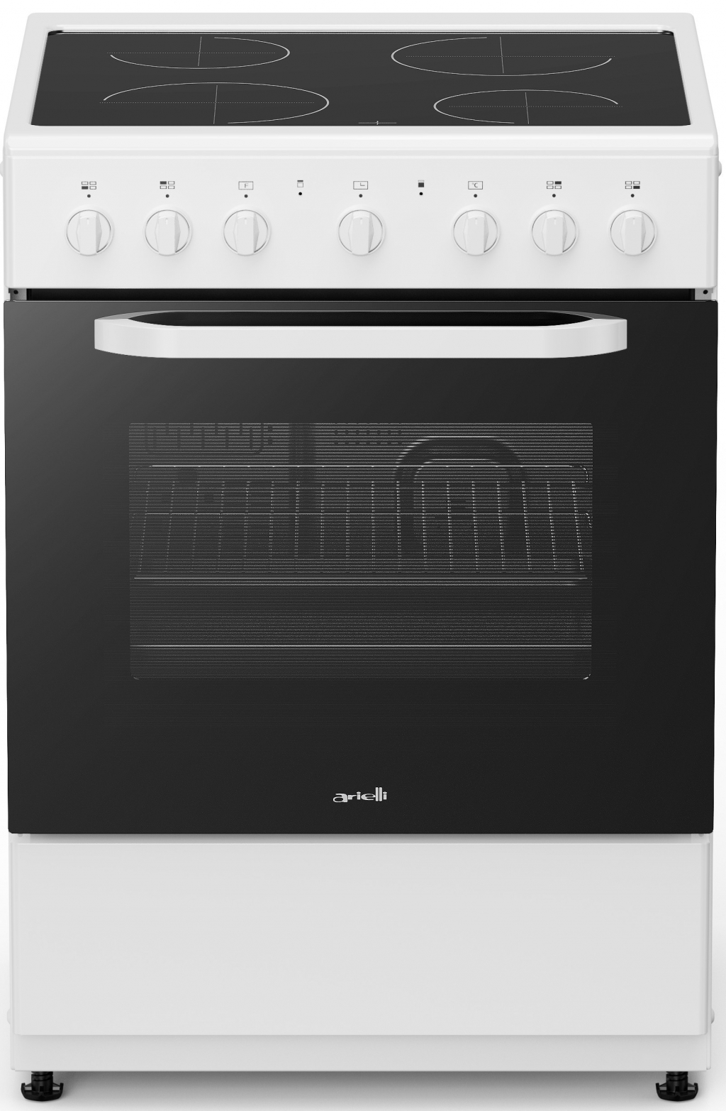 Готварска печка с керамичен плот ARIELLI C-6590CER-W